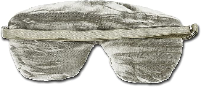 Opulence Weighted Yoga Eye Mask – Handmade Relaxation Pillow for Meditation & Savasana – Lavender Scented or Unscented, Flaxseed Filled, Satin & Velvet with Adjustable Strap