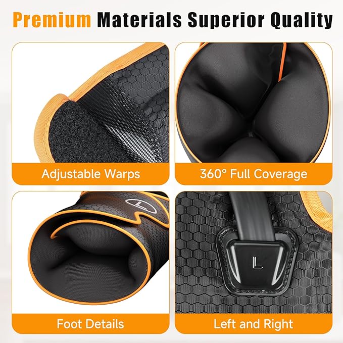 Leg Massager with Heat and Compression, Foot and Calf Massager for Circulation and Pain Relief, Compression Boots with Handheld Controller, 6 Modes 3 Intensities, Gift for Mom Dad