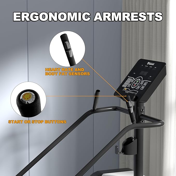 Signature Fitness Continuous Climber Commercial Grade Stair Stepping Machine for Cardio and Lower Body Workouts