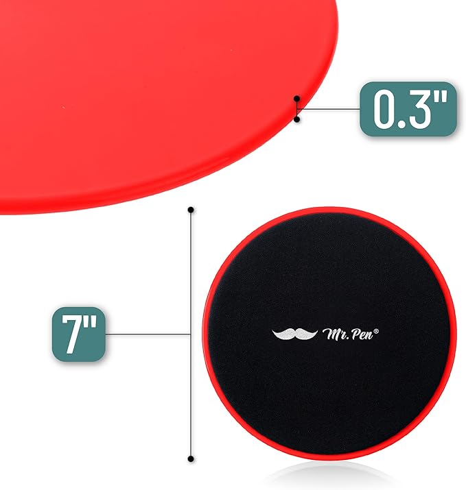 Mr. Pen Core Sliders for Working Out - 2 Pack Dual Sided Workout Sliders Discs