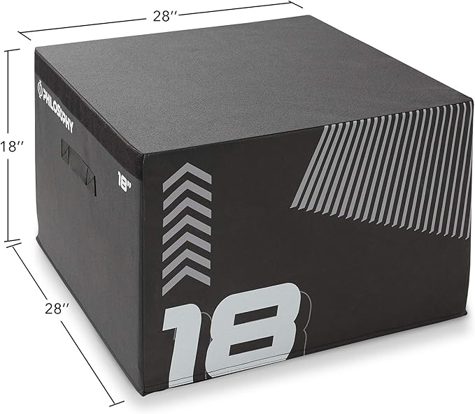 Philosophy Gym Soft Foam Plyometric Box - Jumping Plyo Box for Training and Conditioning