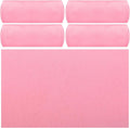 Breling 4 Pack 72" x 24" Hot Yoga Towel Non Slip Microfiber Mat Towel Sweat Absorbent Soft Pilates Mat Essentials for Hot Yoga Pilates Exercise (Pink)