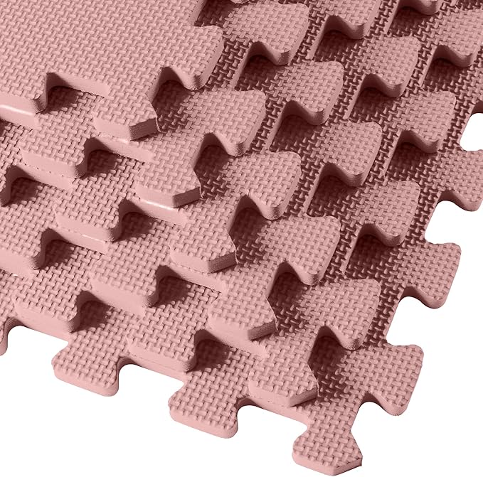 We Sell Mats 3/8" Thick Multipurpose EVA Foam Exercise Floor Mat, Interlocking Tiles, Anti-Fatigue for Home or Gym