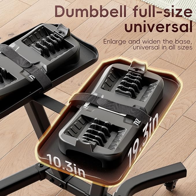Adjustable Dumbbell Rack Stand Only,Strength Training Weight Rack Stand,Dumbbell Storage Rack,Weight Rack for Home Gym Dumbbells,Dumbell Holder With Wheels