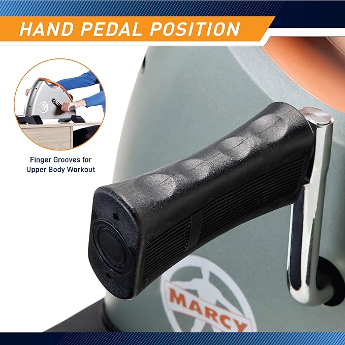 Marcy Under Desk Mini Pedal Leg and Arm Exercise Cycle with Adjustable Magnetic Resistance Leg Exercisers