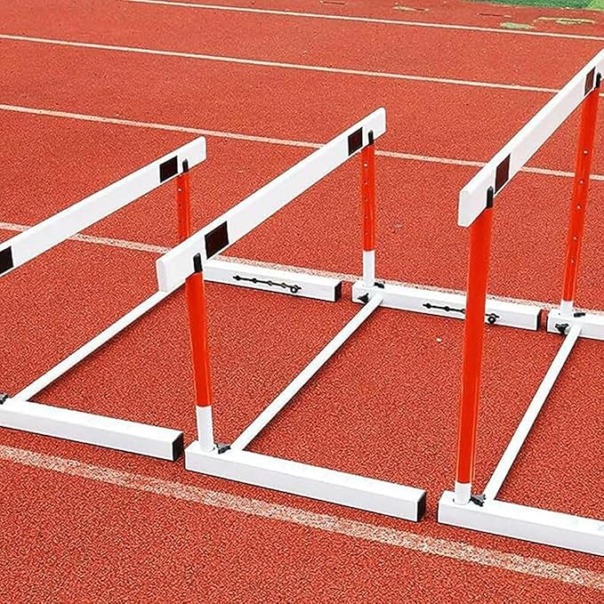 Athletics Hurdles, Height Adjustable Sports Training Hurdle Professional Athlete/Coach Practice Speed Hurdles (65cm)