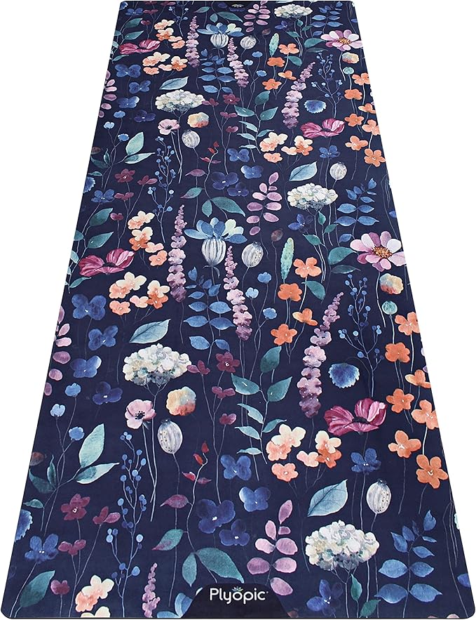 Plyopic. All In One Yoga Mat | Luxury Sweat-Grip Mat/Towel Combo | Ideal for Yoga, Hot Yoga, Bikram, Pilates, Workout & Exercise | Eco-Friendly Natural Rubber