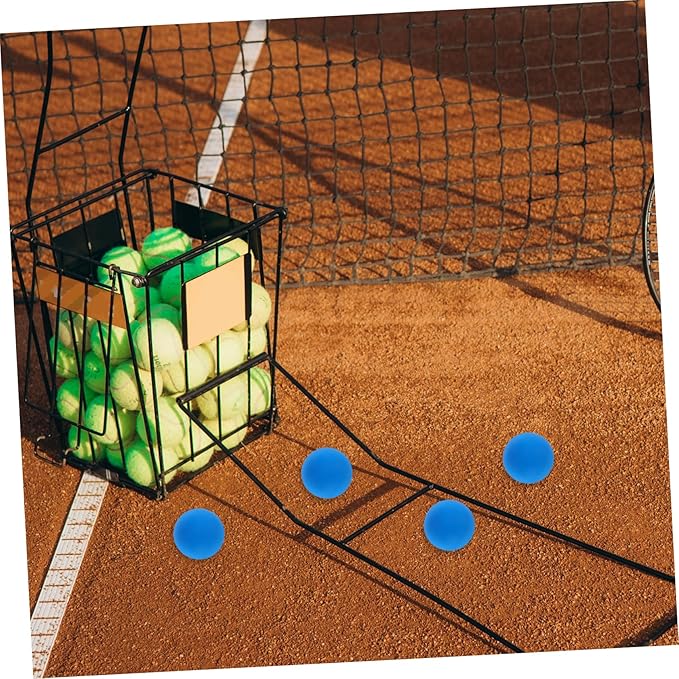 KICHOUSE 4pcs Rubber Squash Training Balls Mini Bouncy Balls Sports for Boys and Girls Reaction Training Equipment Lightweight Portable Enhance Coordination