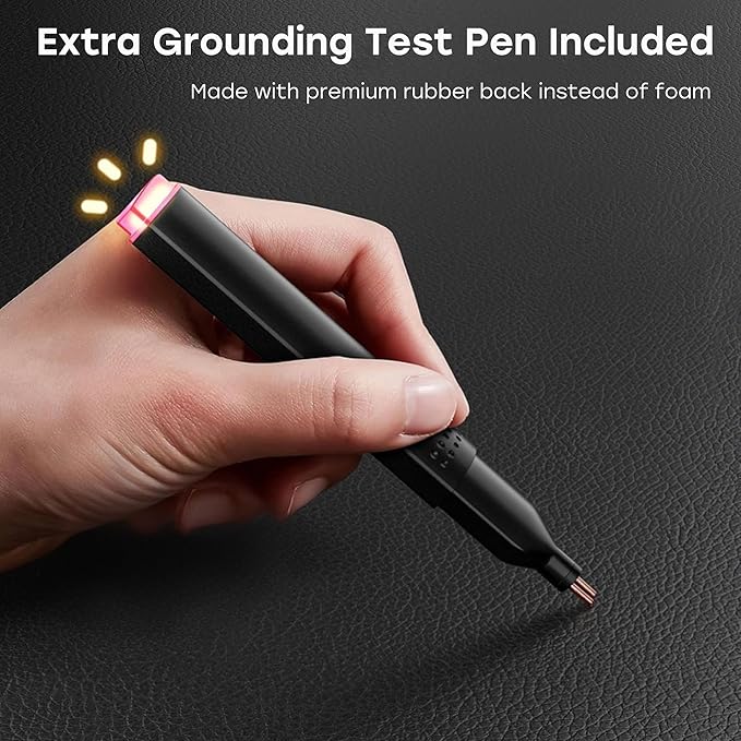 Grounding Mat for Work, Earth Grounding Pad with Conductivity Test Pen & 15ft Grounding Cord, Grounded Mats for Pain Relief, Muscle Relaxation, Indoor Grounding at Home, Office, Work. (10x26.7in)