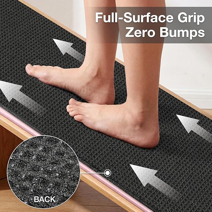 Hot Yoga Mat Towel,Microfiber Yoga Mat Towels Non Slip for Hot Yoga Absorbent Microfiber Sweat Anti-Slip Grip Injury Free,26.5" X 72" -Pilates Gear,Exercise,Fitness Black
