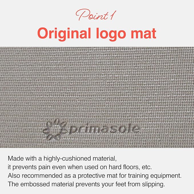 Primasole Yoga Mat with Carry Strap for Yoga Pilates Fitness and Floor Workout at Home and Gym Non-slip 9 colors
