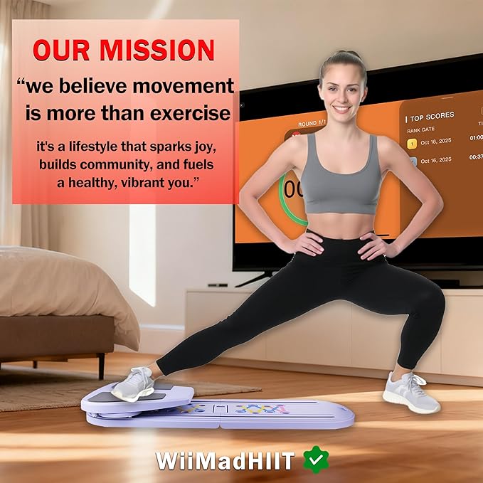 Pilates Board - Mini Pilates Reformer, Portable Pilates Reformer Board for Home Workout, Foldable Multifunctional Pilates Slider Board with with App Counter Included