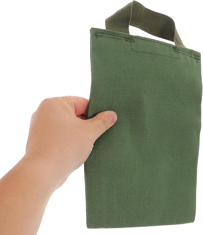 TEHAUX Weighted Yoga Sandbag Canvas Empty Bag with Handle 2kg for Fitness Training Exercise and Dance Leg Stretching Equipment