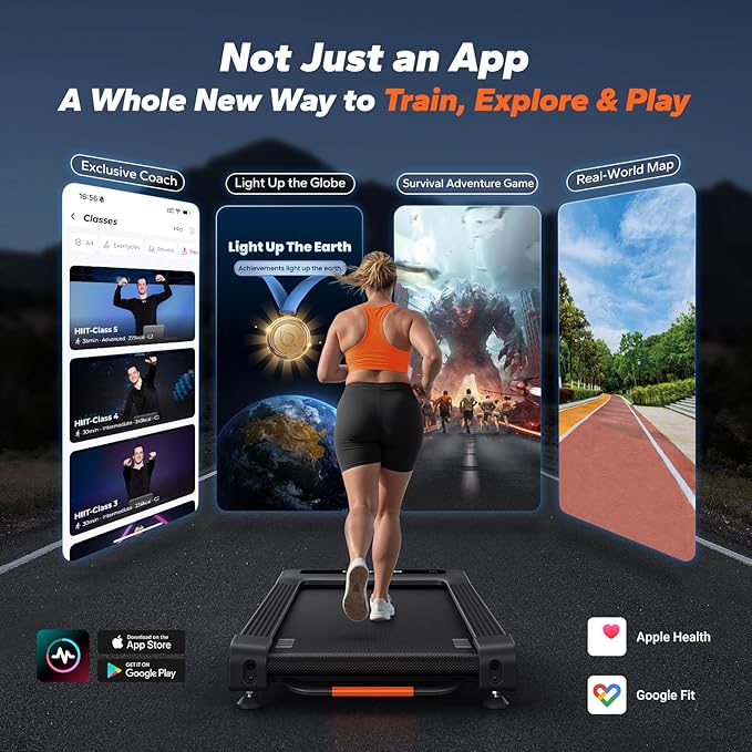 MERACH W50 Walking Pad Treadmills for Home, 12% Auto Incline, 400lbs Capacity, 3.5HP Super Quiet Brushless, 16.5"x41.3" Spacious Running Belt, Under Desk Treadmill with Remote & LED
