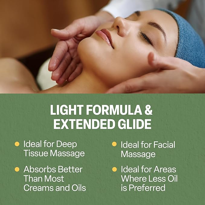 Massage FX Unscented Massage Lotion, 1/2 Gallon - Professional Massage Lotion for Massage Therapy with Sunflower Seed Oil, Arnica, and Vitamin E