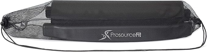 ProsourceFit Slide Board Mat for Exercise 6’ with End Stops, Booties & Carrying Bag for Low-Impact Indoor Home Workouts and Sports Training