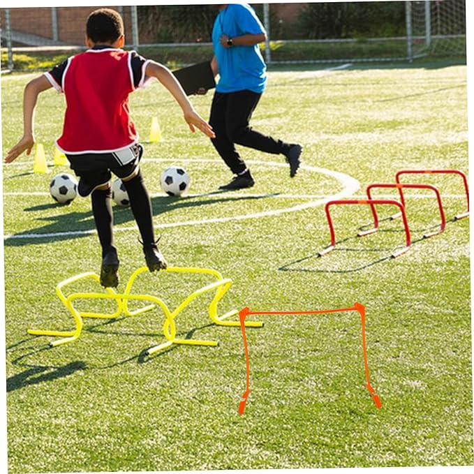BESPORTBLE Plastic Speed Hurdles for Training 3-Setting Agility Hurdle Set for Soccer and Football Practice