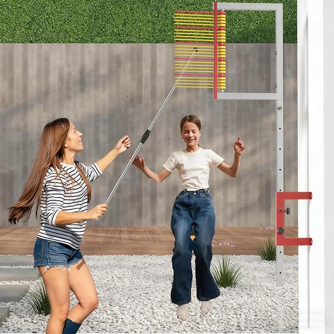 Vertical Jump Measurement Tool, Wall Mounted Vertical Jump Tester 27.5-47 Inches, 2.29-4 ft Adjustable Height Vertical Jump Trainer, Vertical Height Jump Measure Device Outdoor Use