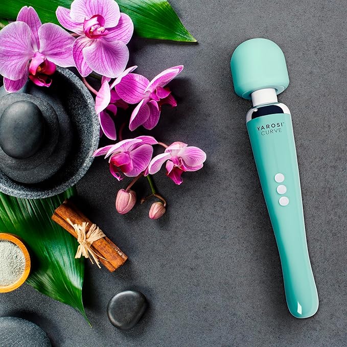 Yarosi Cordless Curve Therapeutic Device - 8 Powerful Speeds and 20 Patterns - for Muscle Aches and Sports Recovery - Rechargeable - Travel Friendly - Green