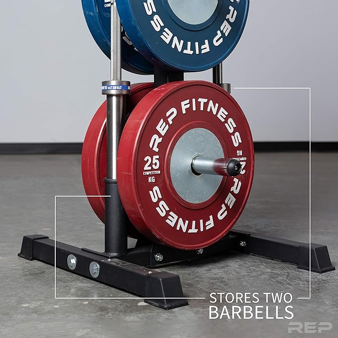 Rep Olympic Bumper Plate and Bar Holder