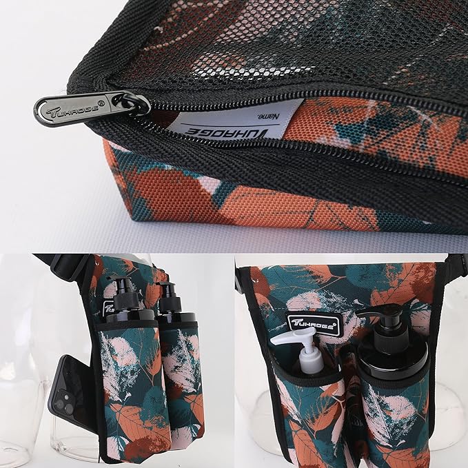 Massage Bottle Bag Massage Oil Holster Lotion Holster Massage Therapist Massage Oil Holster Massage Lotion (TH2kd- YellowShuYe)