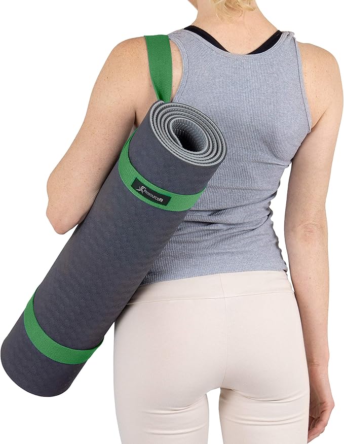ProsourceFit Yoga Mat Carrying Sling, Easy Adjustable Carry Strap 60” Long Cotton (5 Colors to Choose From)