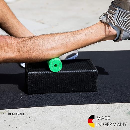 BLACKROLL - Mini Foam Roller, Massage Tool for Feet, Hands, and Arms, Ideal for Travel Size and Targeted Myofascial Release, for Exercise, Massage, and Muscle Recovery, 6" x 2", Black