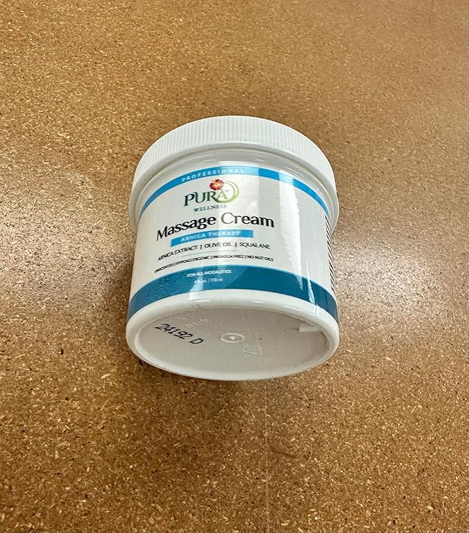 Arnica Therapy 4 Fl oz Massage Cream, Arnica Extract, Professional, Massage Therapy, Deep Tissue, Unscented, Hypoallergenic, Natural Ingredients, Skin Hydrating, Moisturizing, Muscle Relief