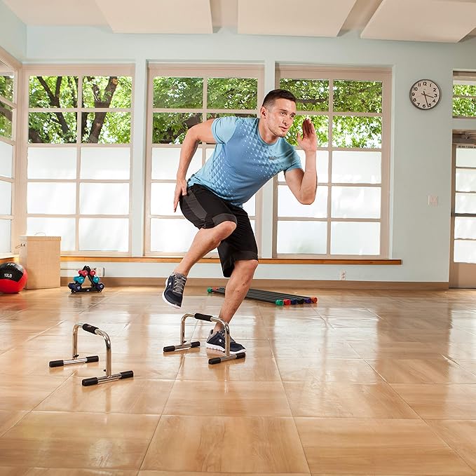 JFIT Tall Push Up Bar Stand