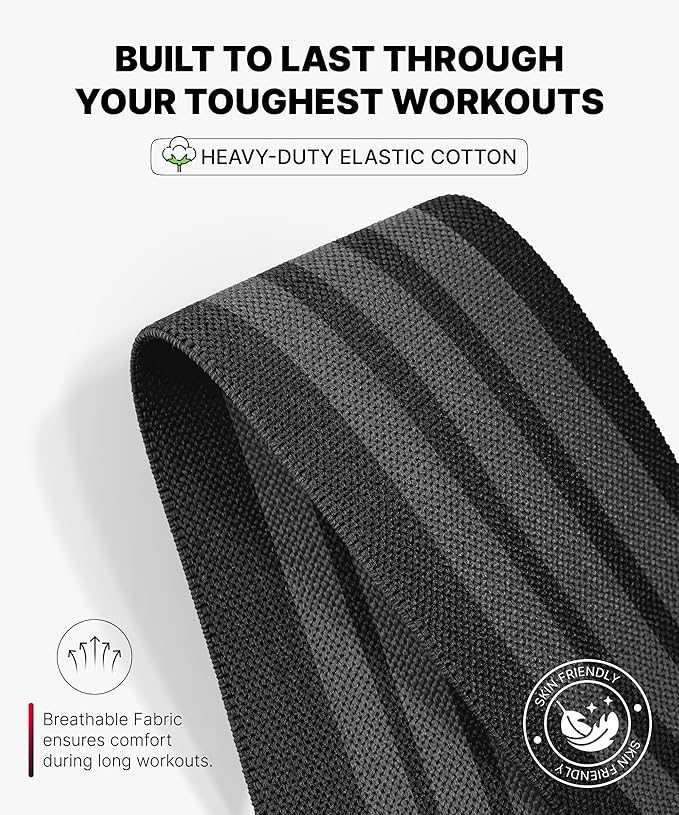 DMoose Fitness Knee Sleeves for Weightlifting (Pair) 78” Knee Wraps for Joint Support, Squats & Powerlifting - Gym Brace Straps for Joint Stability & Pain Relief, USPA & IPL Approved for Men and Women