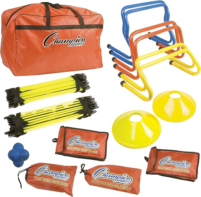 Champion Sports SAGKIT Speed Agility Training Kit,15 pcs./Bag