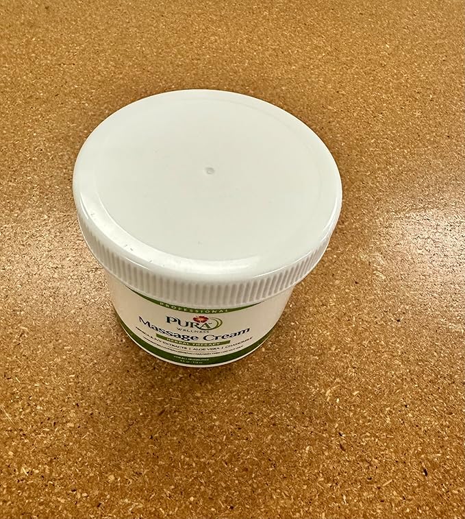 Herbal Therapy 4 Fl oz Massage Cream, Aloe Vera, Professional, Massage Therapy, Deep Tissue, Unscented, Hypoallergenic, Natural Ingredients, Skin Hydrating, Moisturizing, Muscle Relief