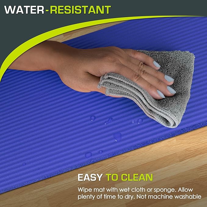 ProsourceFit Extra Thick Yoga Knee Pad and Elbow Cushion 15mm (5/8”) Fits Standard Mats for Pain Free Joints in Yoga, Pilates, Floor Workouts