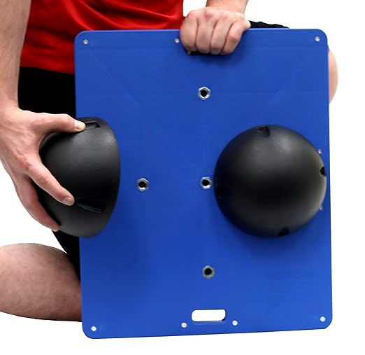 CanDo Balance Board 15x18 Inch, 3 Inch Height, Black