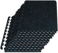 ProsourceFit Rubber Top Exercise Puzzle Mat ½-inch or ¾-inch, EVA Foam Interlocking Tiles for Home Gym Protective Flooring for Equipment and Workouts, Available in 24 SQ FT or 48 SQ FT