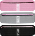 Gymbee Premium Resistance Bands for Working Out - Exercise Bands to Workout Glutes, Thighs & Legs - No Slip Cloth Booty Bands for Gym & Home Fitness, Yoga, Strength & Pilates for Men/Women - 3 Levels