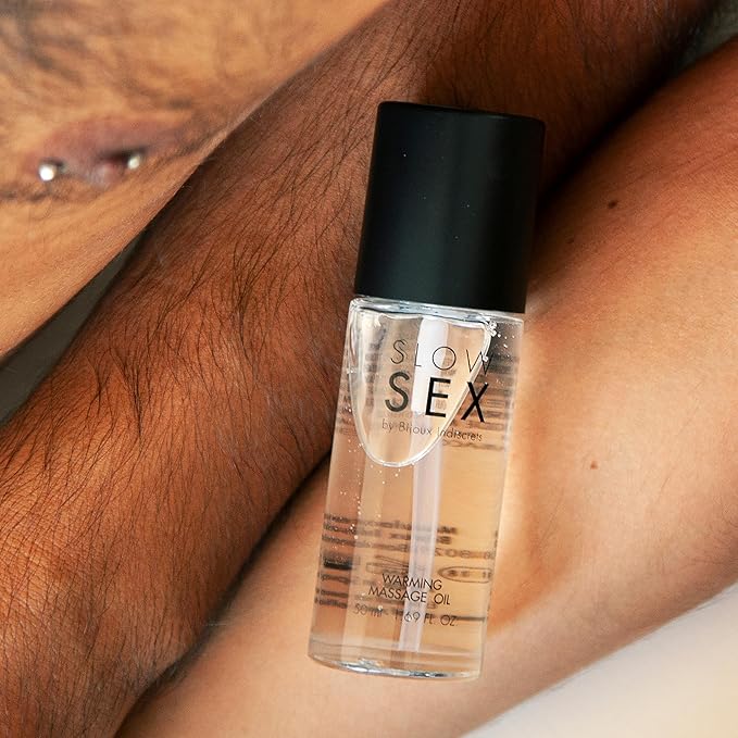 Warming Massage Oil for Couples – Kissable Coconut Flavor, Edible Body Oil with Blow-Activated Warming Sensation – Smooth, Toy & Condom Compatible Erotic Gel for Sensual Foreplay