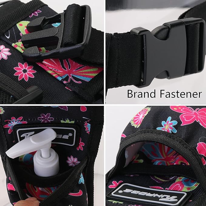 Tuhaoge Massage Bottle Bag Massage Oil Holster Lotion Holster Massage Therapist Massage Oil Holster Massage Lotion (TH1kd-BHuDieHua)
