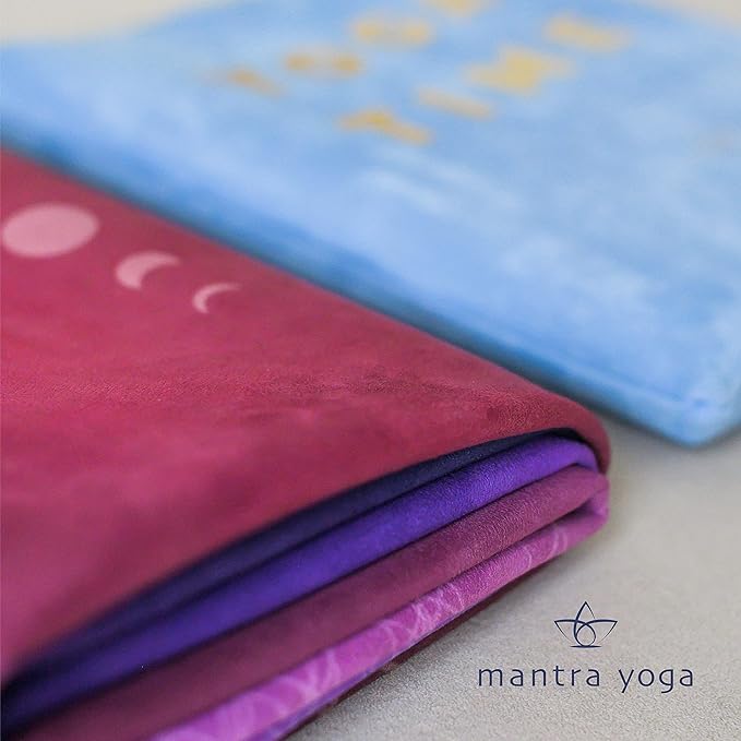 Mantra Yoga Travel PRO 1.5mm with Knee Pad - Foldable Fitness & Exercise Mat with Bag | Lightweight, Compact & Eco-Friendly | Non-Slip & Washable | For All Types of Yoga | 72" L x 24" W | 2.6 lbs
