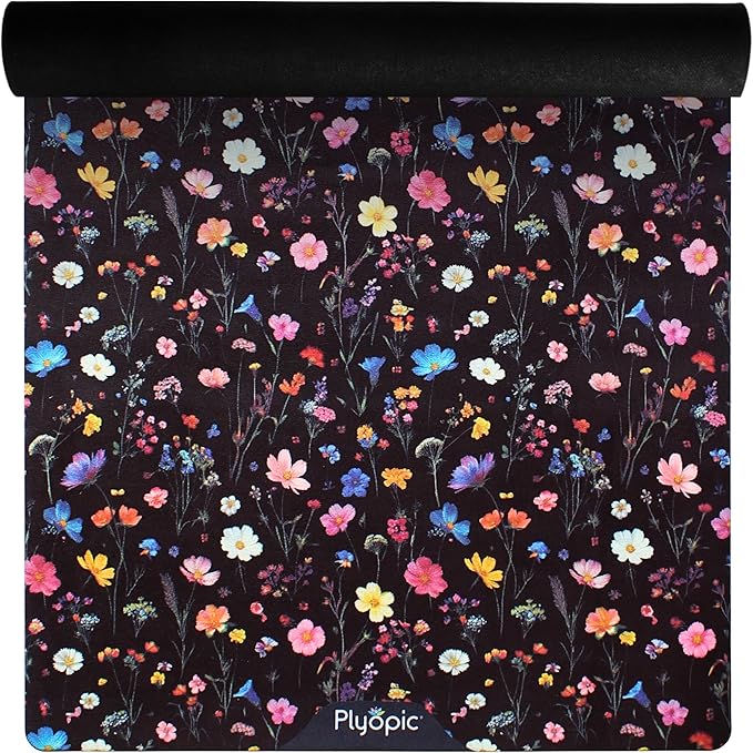 Plyopic. All In One Yoga Mat | Luxury Sweat-Grip Mat/Towel Combo | Ideal for Yoga, Hot Yoga, Bikram, Pilates, Workout & Exercise | Eco-Friendly Natural Rubber