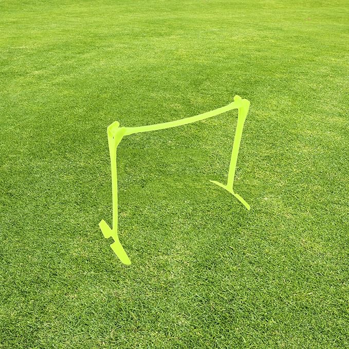 Adjustable Plastic Football Agility Speed Hurdle, Foldable Soccer Training Hurdles for Athlete Speed and Agility Drills, Green