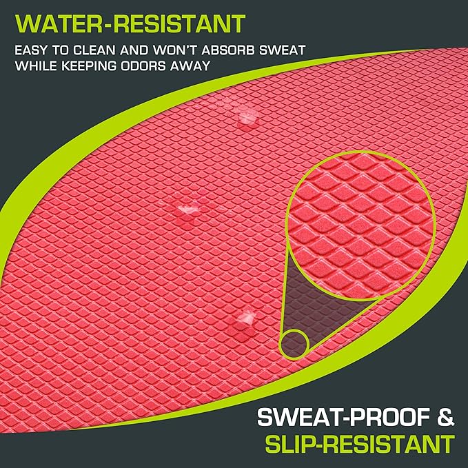 ProsourceFit Exercise Balance Pad, Non-Slip Cushioned Foam Mat & Knee Pad for Fitness and Stability Training, Yoga, Physical Therapy