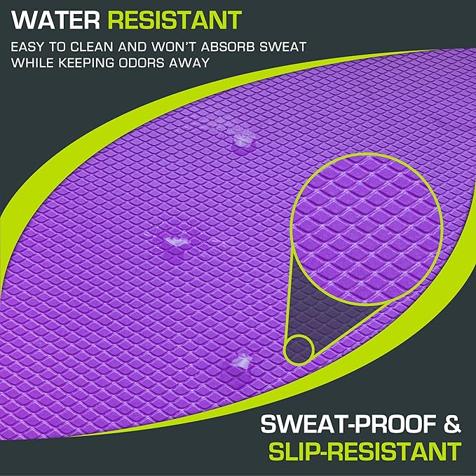 ProsourceFit Exercise Balance Pad, Non-Slip Cushioned Foam Mat & Knee Pad for Fitness and Stability Training, Yoga, Physical Therapy