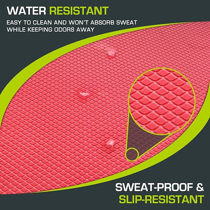 ProsourceFit Exercise Balance Pad, Non-Slip Cushioned Foam Mat & Knee Pad for Fitness and Stability Training, Yoga, Physical Therapy