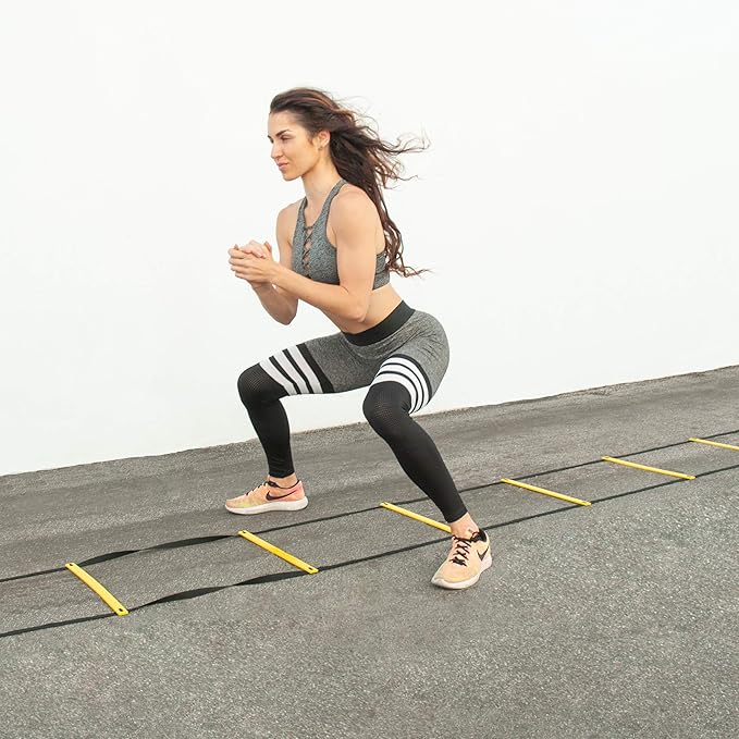 ProsourceFit Speed Agility Ladder 8, 12 and 20 Rung for Speed Training and Sports Agility Workouts with Free Carrying Bag
