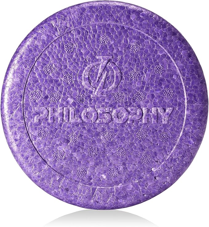 Philosophy Gym 12" High-Density Foam Roller for Exercise, Massage, Muscle Recovery - Round, Purple