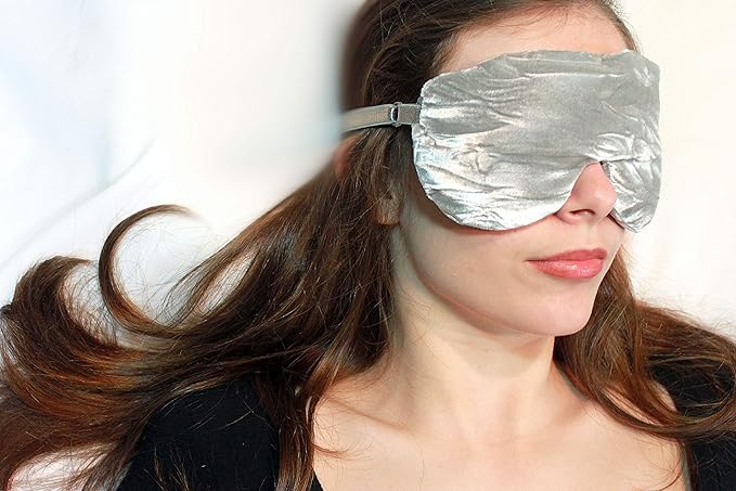 Opulence Weighted Yoga Eye Mask – Handmade Relaxation Pillow for Meditation & Savasana – Lavender Scented or Unscented, Flaxseed Filled, Satin & Velvet with Adjustable Strap