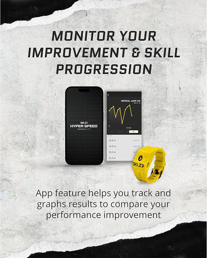 SKLZ Hyper Speed Athletic Training System – Wearable Sports Technology with Integrated Training Videos for Speed, Agility, and Vertical Jump Enhancement, Includes Tripod Phone Stand