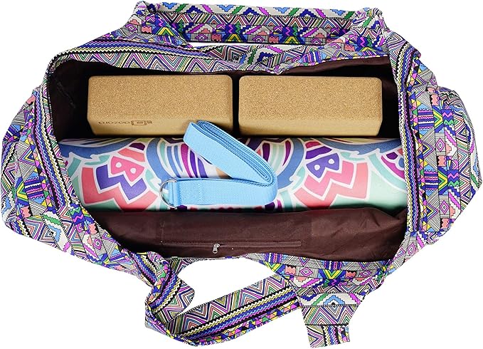 Aozora Yoga Mat Bag Large Yoga Mat Tote Sling Carrier with Pockets Fits Mats with Multi-Functional Storage Pockets Light and Durable