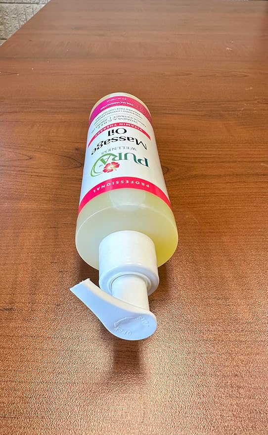 Vitamin Therapy 8 Fl oz Massage Oil, Vitamin E, Professional, Massage Therapy, Deep Tissue, Unscented, Hypoallergenic, Natural Ingredients, Skin Hydrating, Moisturizing, Muscle Relief